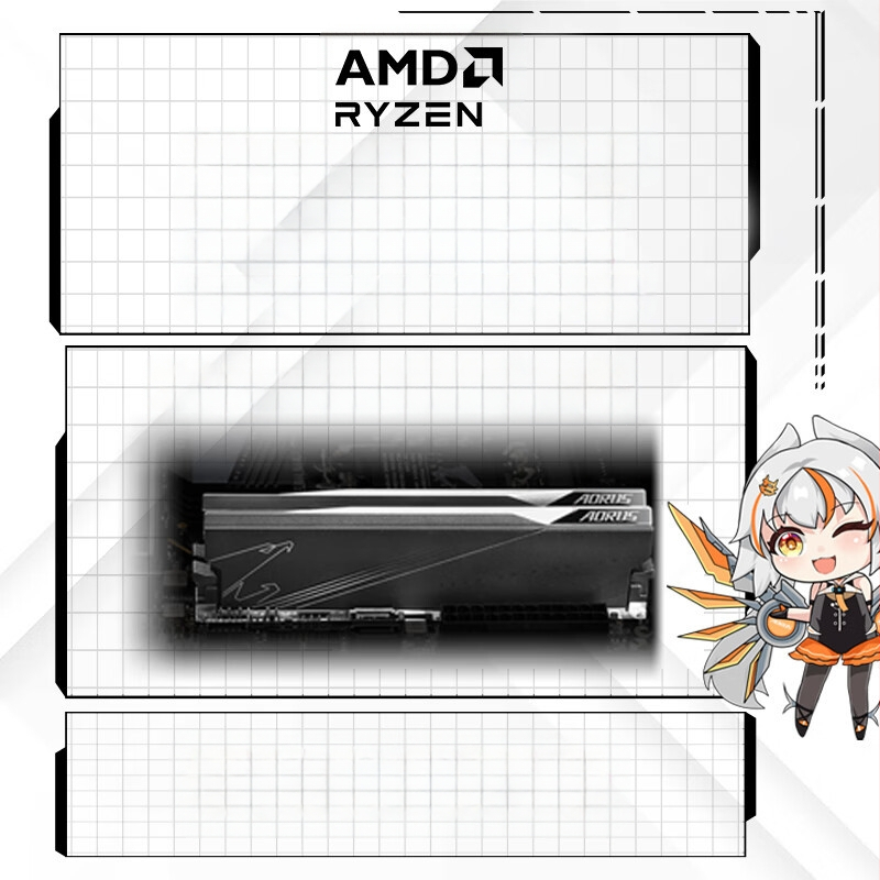 Sobib AMD gigabaidise A520M K V2 emaplaadile, mis toetab 3000/5000 seeria AM4 ülekiirendust
