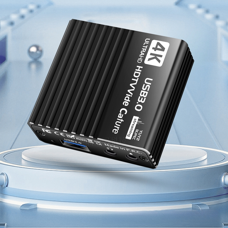USB3.0 videokaardi HDMI4K salvestuskasti mängu saatejuhi mikrofon 1080P salvesti 60FPS