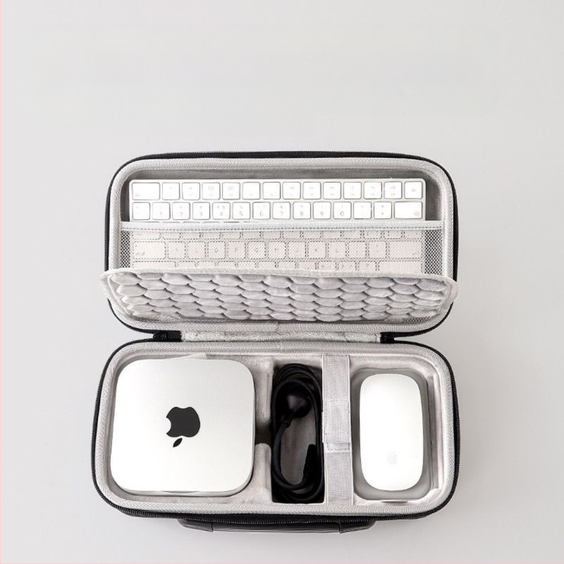 Sobib Apple Mac Mini M4 hoiukotile, klaviatuurile ja hiirele, spetsiaalsesse kotti integreeritud juhtplaadile