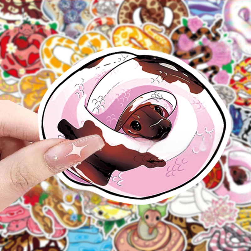 50 värvilist maokleepsu, kaksteist sodiaagimadu, koomiksikujutisega dekoratiivsed käe-, märkmiku- ja telefonikoti veekindlad kleebised