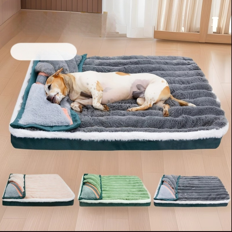 Amazon kutya nagy kanapé kisállat fészek párnával, mosható, kivehető padlószőnyeggel, négy évszak univerzális kisállat-kellékek