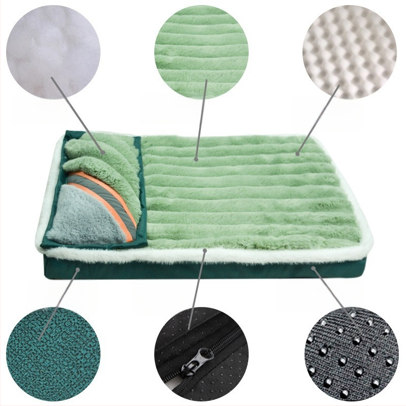 Amazon kutya nagy kanapé kisállat fészek párnával, mosható, kivehető padlószőnyeggel, négy évszak univerzális kisállat-kellékek