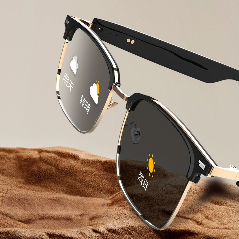 Piiriülesed uued nutikad audioprillid GS13 värvimuutvad Bluetooth-prillid, ultraviolettkiirguse vastased muusikakõnede navigeerimisprillid