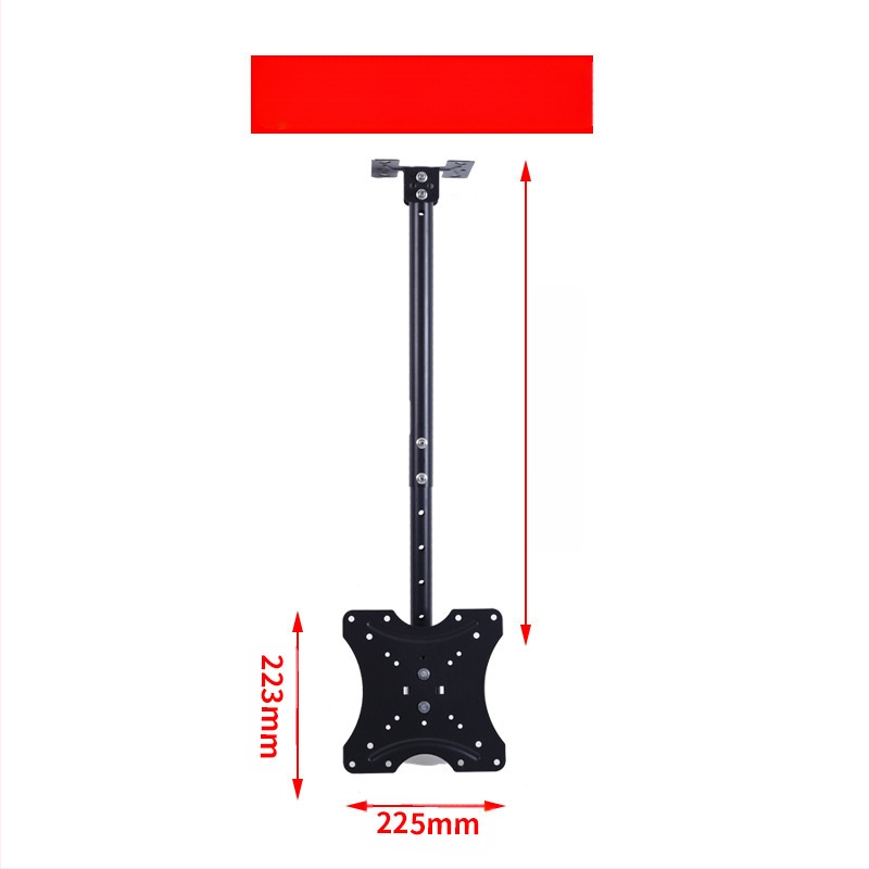 14-70 инчова универсална закачалка за телевизор с екран, въртяща се таванна скоба, височината на която може да се удължи, за показване на рекламна машина