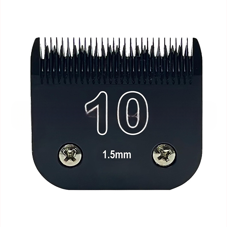 Professionaalselt 10 # 1,5 mm rahvusvahelise universaalse suurusega vahetatavad lemmikloomade käärid A5 teraga loomade kääride peaga