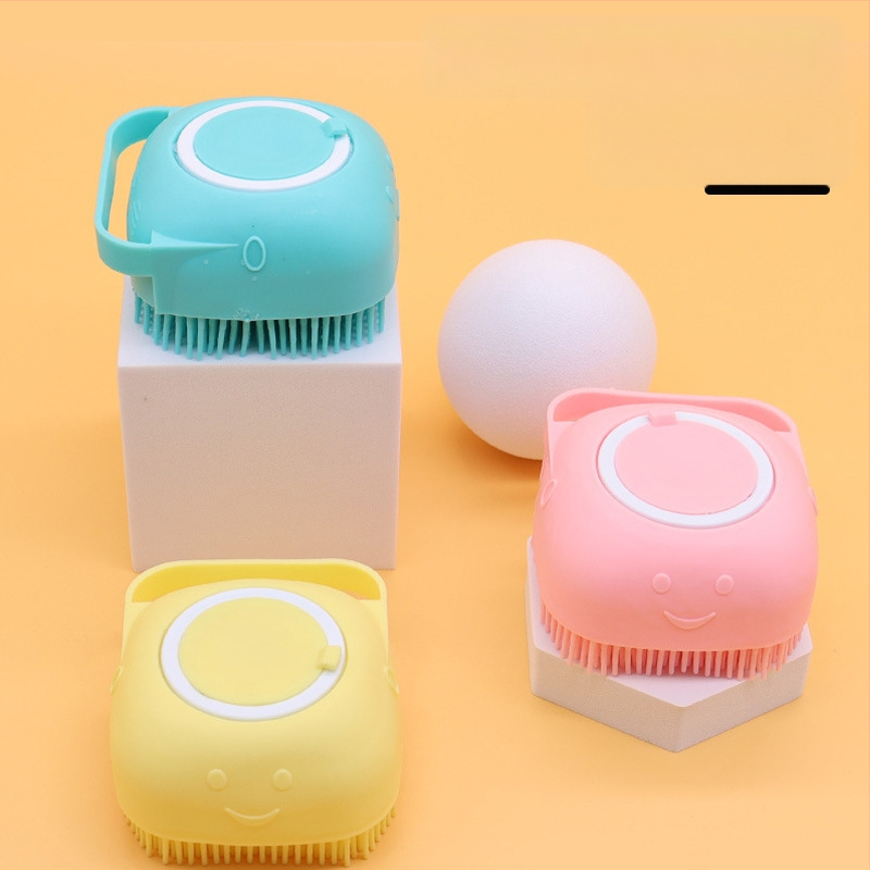 Четка за масаж на артефакти за домашни любимци, четка за почистване на котки, силиконов материал за домакинска четка за баня