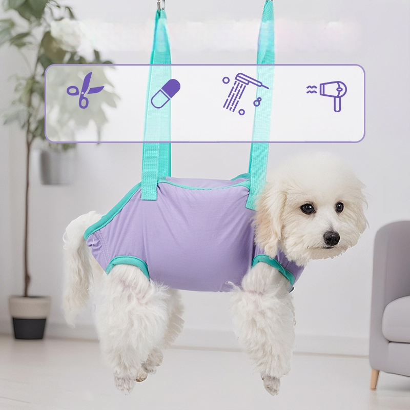 Új macska- és kutyafürdető fogózsák, háromdimenziós, körbetekerhető ápoló függőágy, szökésgátló táska kis és közepes méretű kutyáknak, háziállatoknak