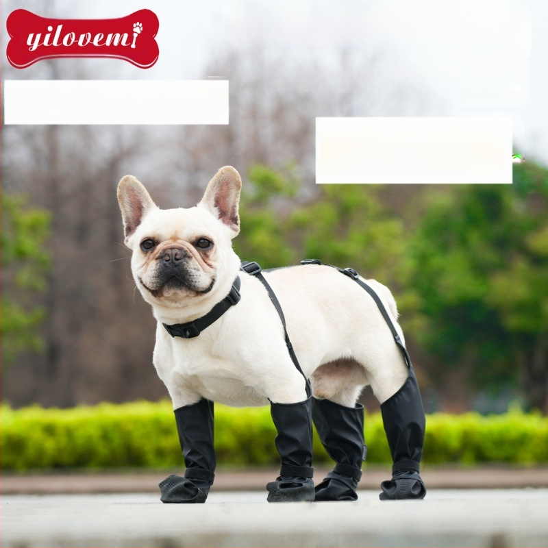 Naminių gyvūnėlių reikmenys šunų žygiams skirti batai „Four Seasons“ patogūs, kvėpuojantys šunų batai, lauko, neperšlampami, šunų batai nuo lietaus, naminių gyvūnėlių batai.