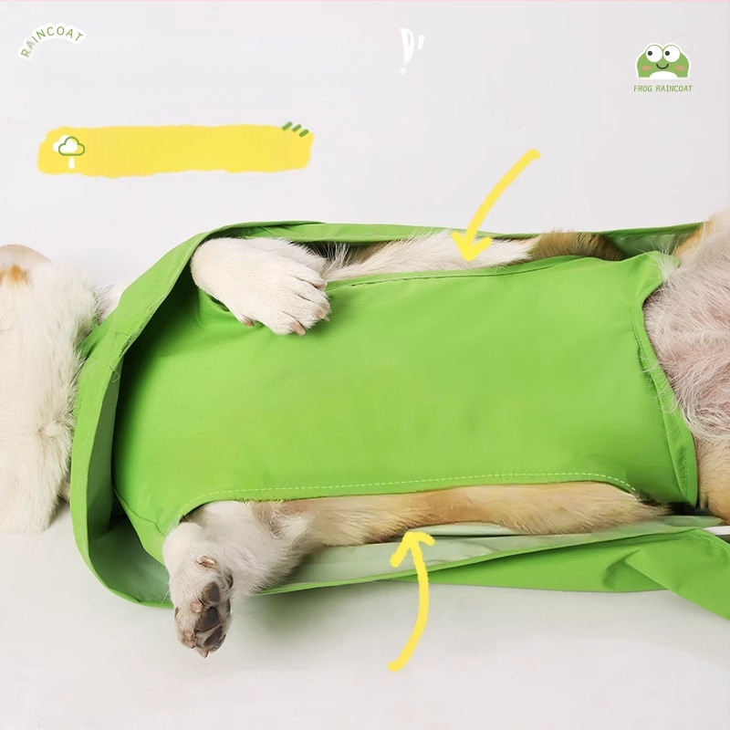 Shiba Inu kabanica za pse, korgi, žaba, ljetni ogrtač za štence, vodootporna i neprljava vanjska pončo za pse