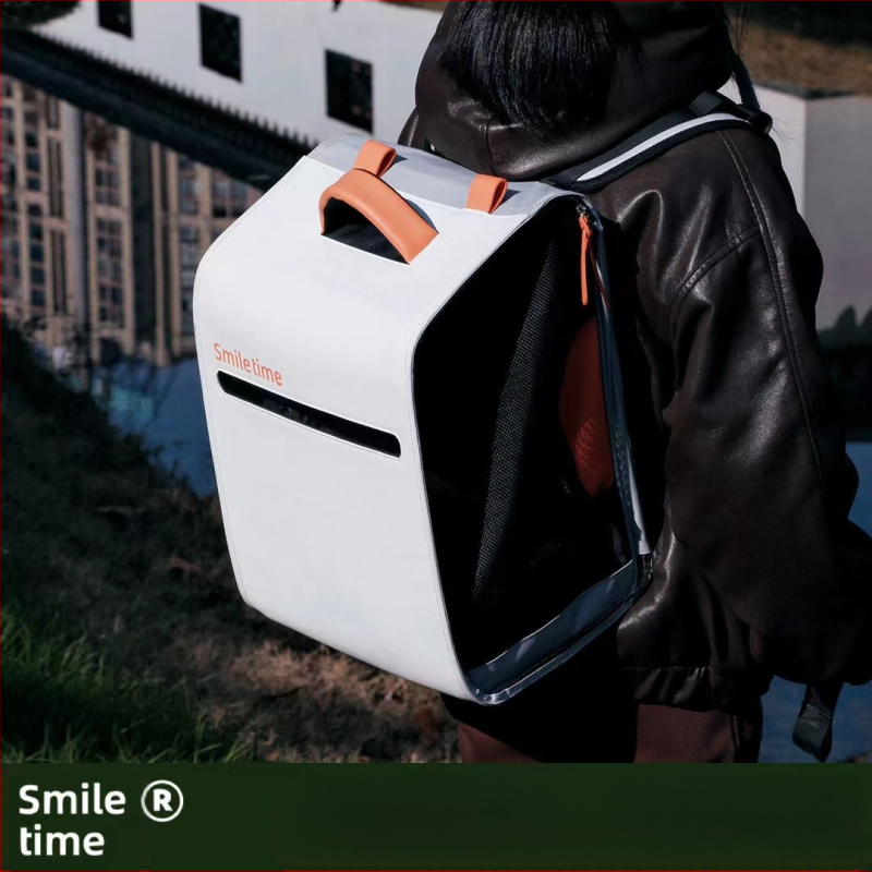 Smile Time kassikandja seljakott kaasaskantav kokkupandav suure mahutavusega õues kasutatav lemmikloomakott hingav