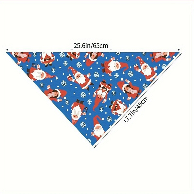 Lemmiklooma kolmnurkne sall jõulumustriga koera süljesall sall·kaelusall karupoega kikilips jõuludeks piiratud väljaanne