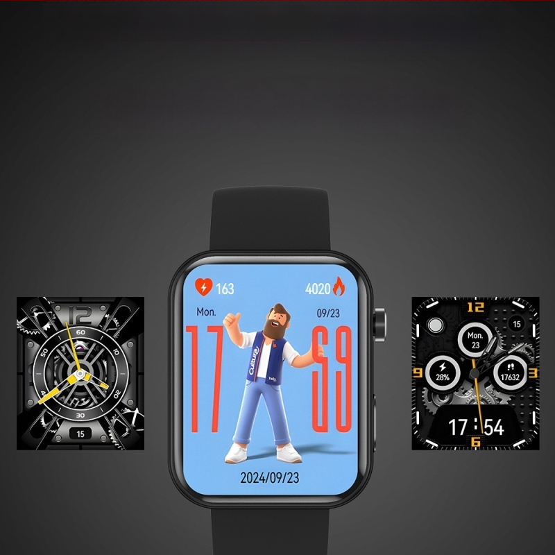 Határokon átnyúló P51 okosóra Bluetooth híváskamera fotófelvétel videó kültéri egészségfigyelő sportóra