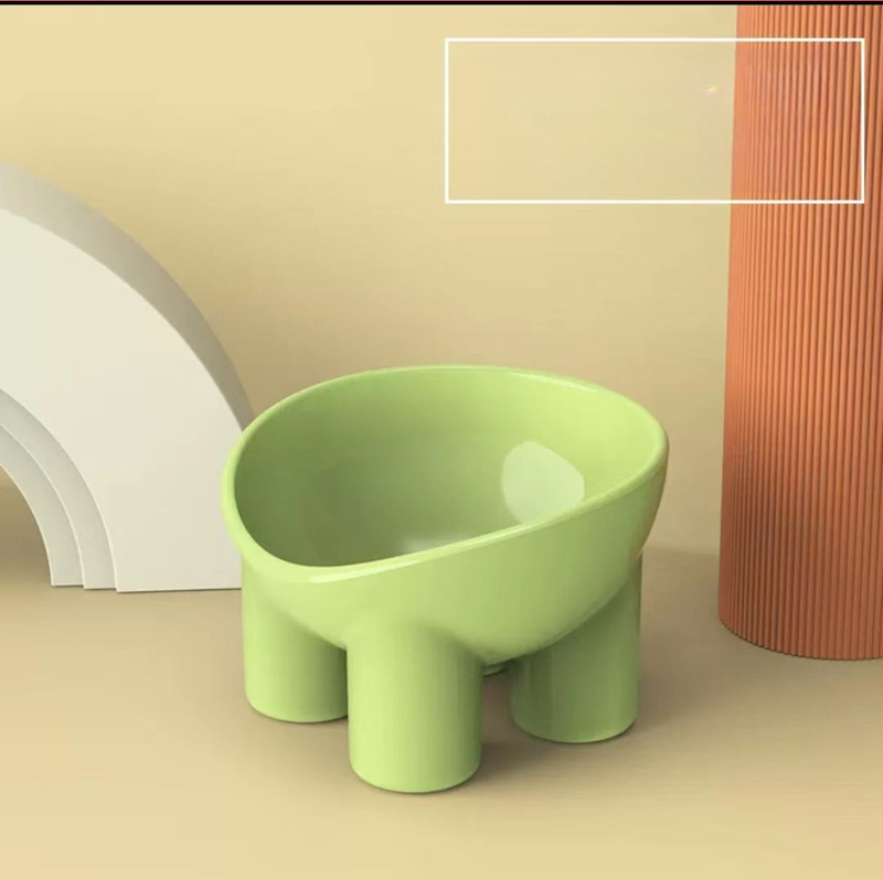 Lemmikloomakauss kassipojale, koerale, joogiveele, elevandi jala kaelakaitsega kauss, ümberminekuvastane plastmassist makroonvärvi kauss