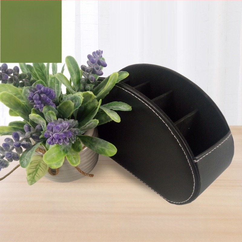 Gyári közvetlen értékesítésű bőr asztali tárolódoboz kozmetikumok tárolására és szervezésére szolgáló irodai multifunkcionális PU távirányítós tárolódoboz