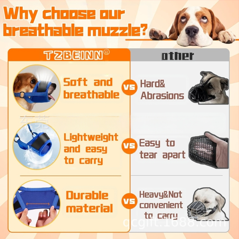Šuns burnos uždangalas, apsaugantis nuo įkandimo, reguliuojamo dydžio, kvėpuojantis, didelis ir mažas šunų kaukė, augintinio burnos uždangalas, didmeninė prekyba, gražus