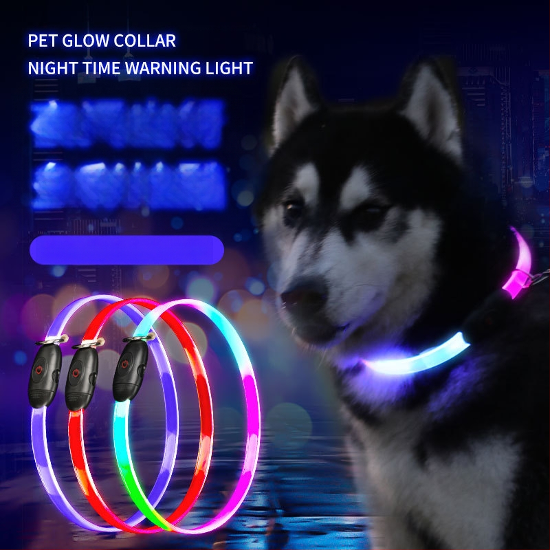 Gyártói előre gyártott, lapos, teljes testre kiterjedő, LED-es világító nyakörv, éjszakai elvesztésgátló figyelmeztető kutyanyakörv, amely villámgyors pórázzá vágható