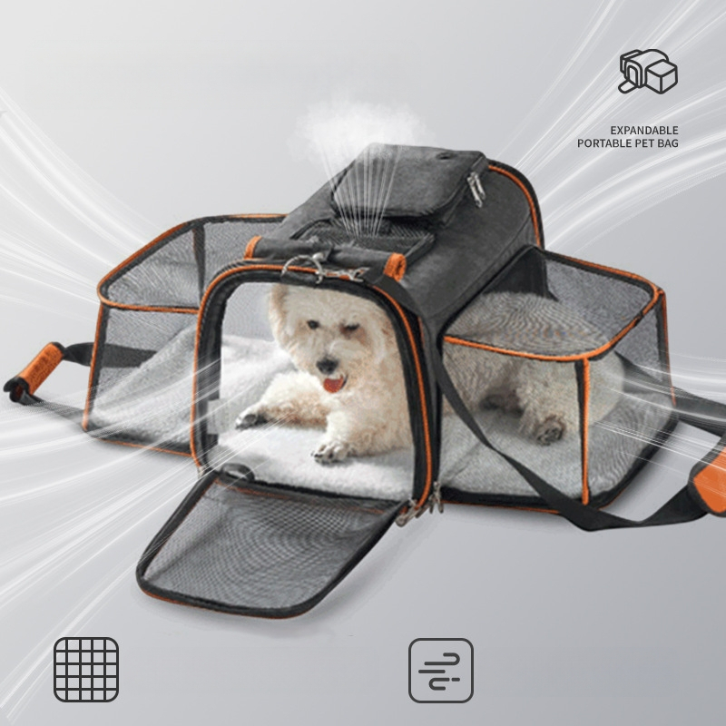 Kassikott Väljaminev kaasaskantav kassi seljakott Kokkupandav lemmikloomakott Laiendatav lemmikloomapesa Hingav ruudukujuline laiendatav koerakott