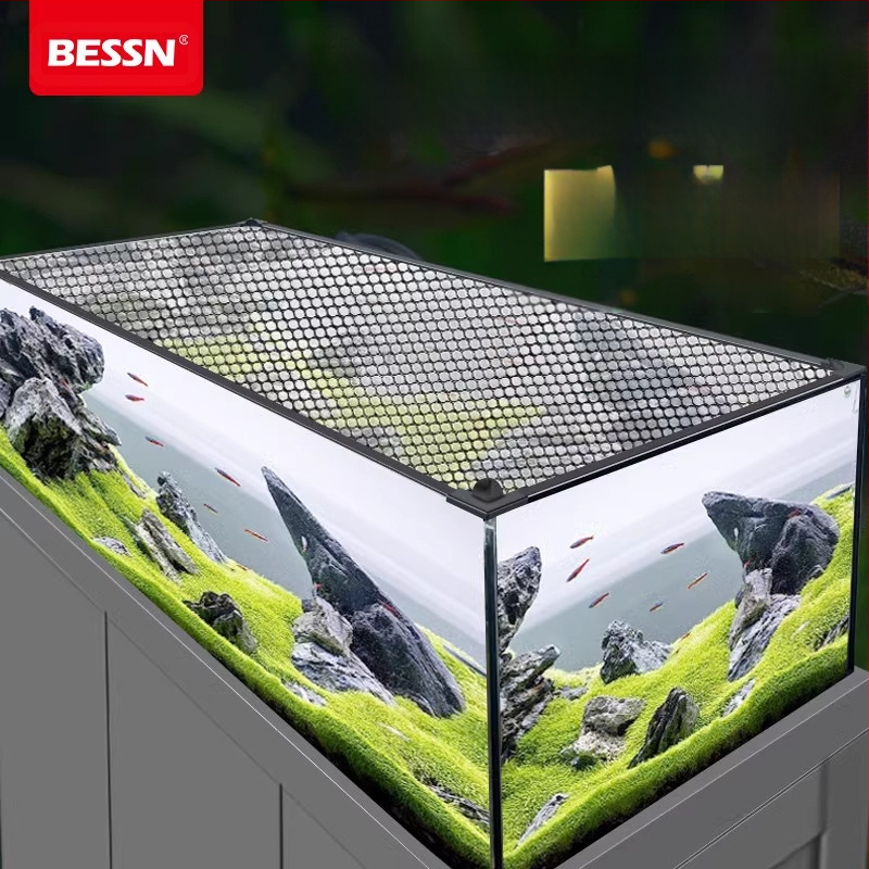 Akvariumo apsaugos nuo šuolių tinklas, magnetinis akvariumo uždangalinis tinklas, akvariumo uždangalinis tinklas nuo šuolių, akvariumo apsauga nuo pabėgimo, upelio akvariumo „Rex Dragon“ tinklas nuo šuolių