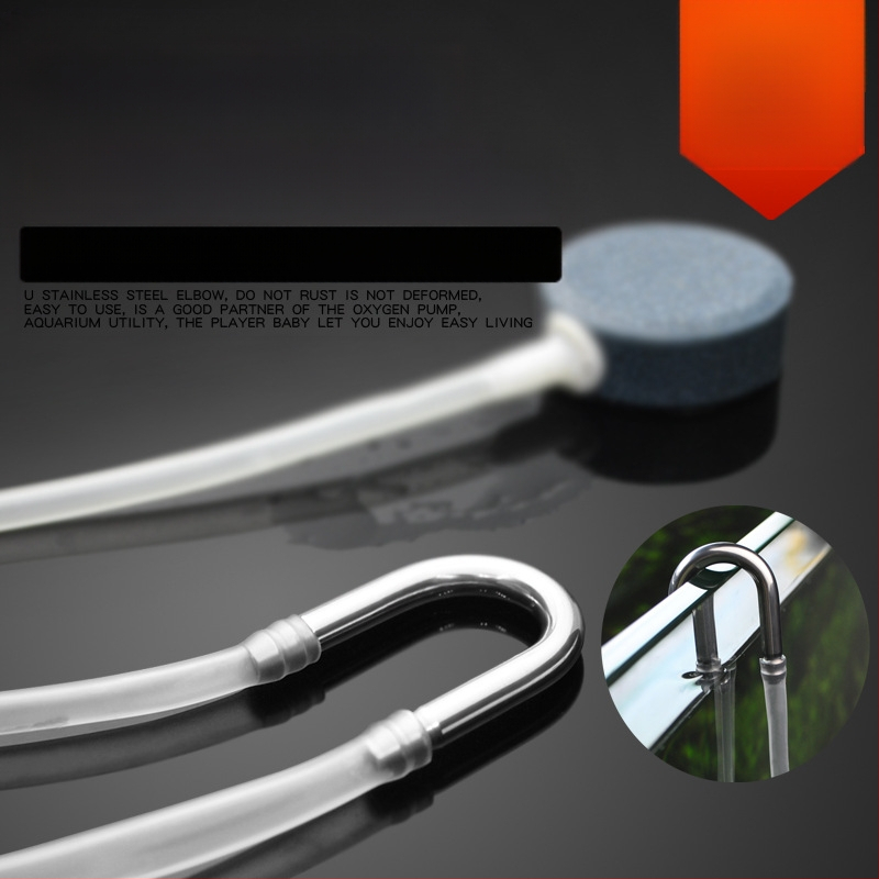 Vamzdžio alkūnė iš nerūdijančio plieno akvariumo deguonies pompos vamzdis U formos jungtis patogus vamzdis vamzdis alkūnė