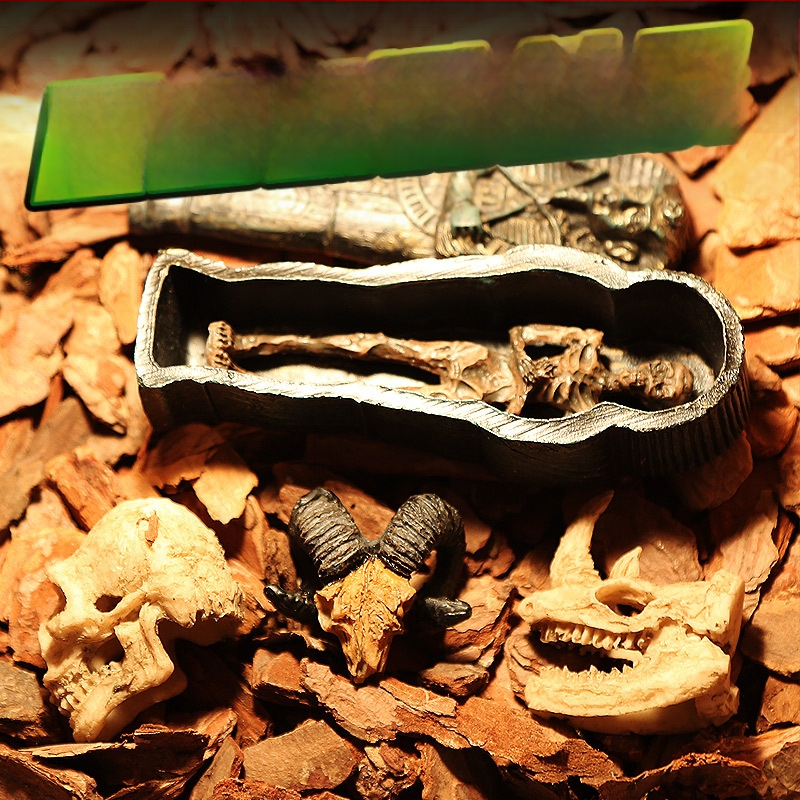 Mini kolju kitse kolju muumia simulatsioon väikese kolju roomikämbliku söötmiskasti maastikukaunistus