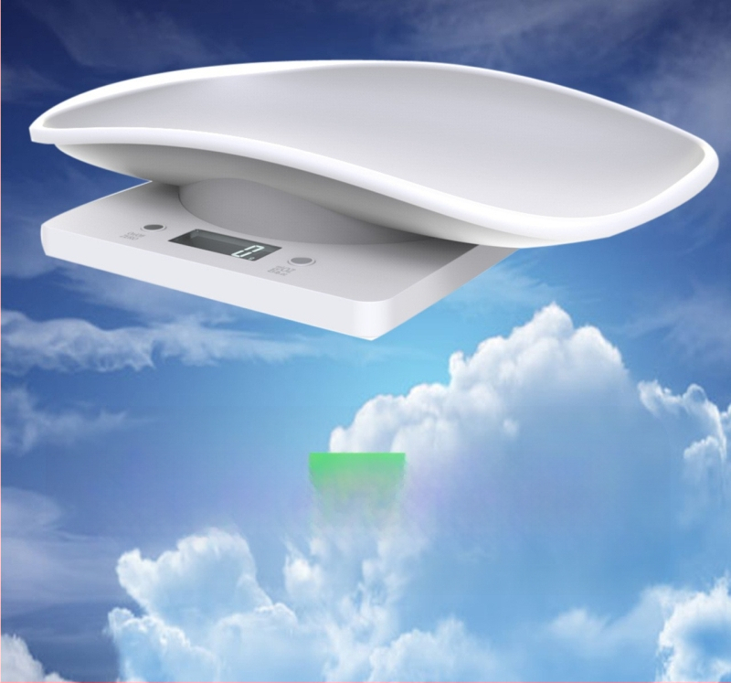 Väike vastsündinud lemmikloomade kaal küpsetusköögi elektrooniline kaal lemmikloomade kaal koos kandiku elektroonilise kaaluga