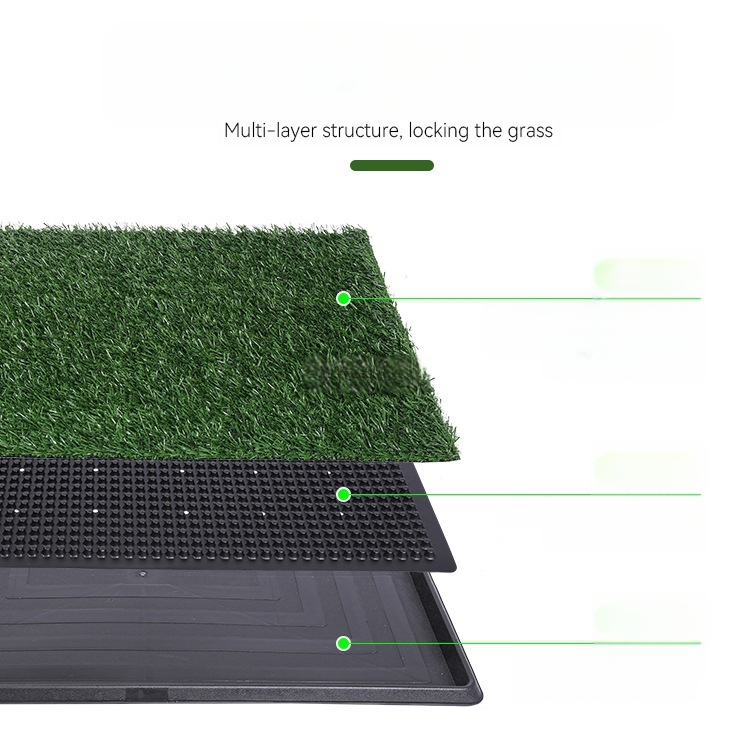 Határokon átnyúló granulált kutyavécé nagy, közepes és kis gyepfelületre, háromrétegű kutyavécé fixpontos kiképző műgyepvécé