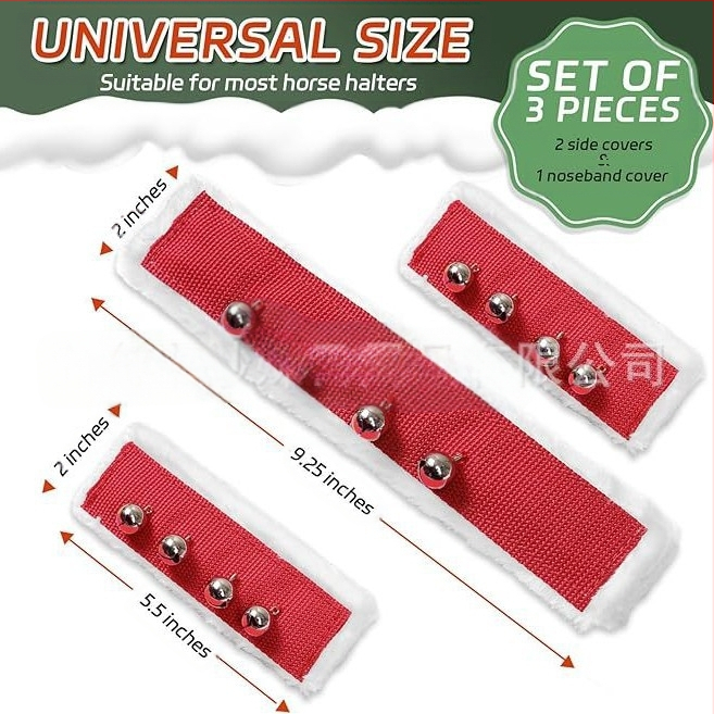 Трансгранично ново коледно покривало за юзда, покривало за юзда от полар, покривало за камбанка за парада на Дядо Коледа