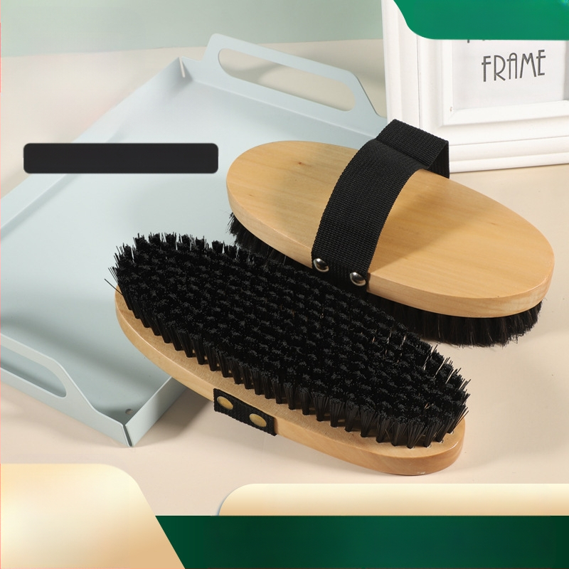 Фабрична директна доставка на дървени конни принадлежности, четка за почистване на коне и домашни любимци, плетена с дръжка, четка за обувки, четка за прах, четка за коне