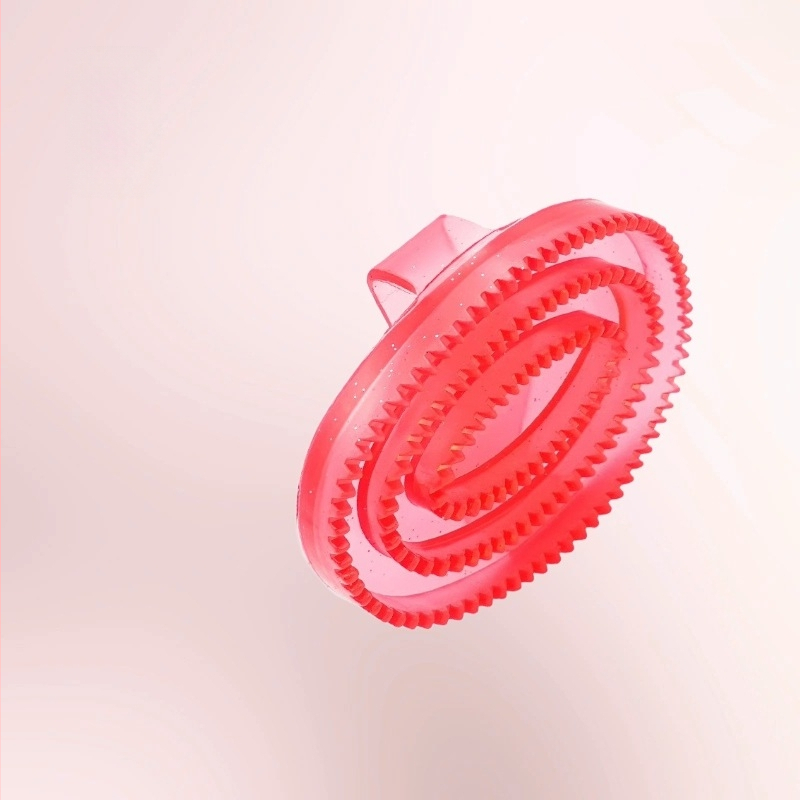 Hobuse puhastushari, lemmikloomade suplemise kummist hari, PVC materjalist hobuse fluorestseeruv massaažihari suur suurus