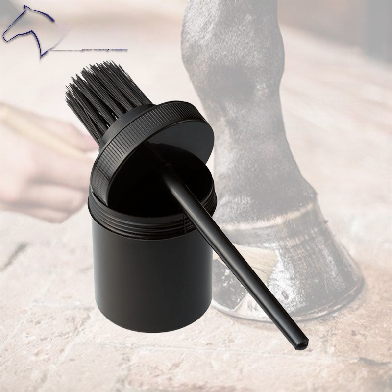 Hobusevarustuse kabjaõli hari kabjaõli hobusehari hobuseraua puhastushari tünnikujulise kabjaõli harjaga