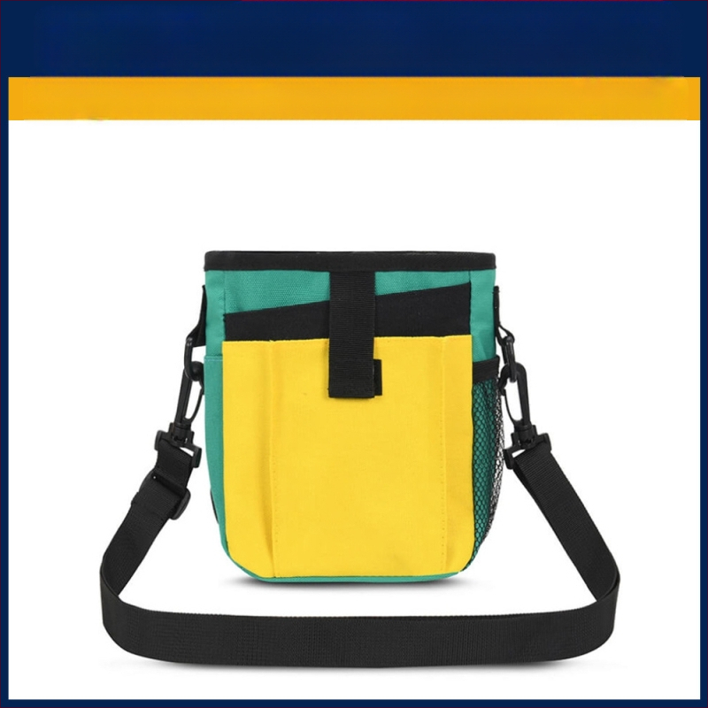 Egyedi logós mágneses záródás húzófüllel kutyatápszer táska kakizsák adagoló kutyakiképző táska