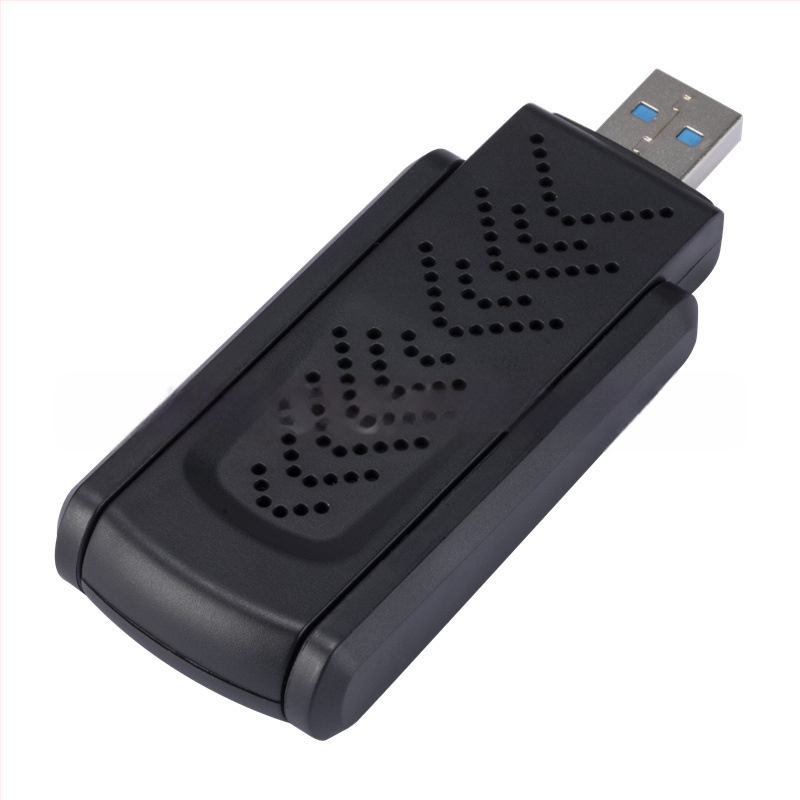 Placă de rețea wireless de 1300m Gigabit cu dublă frecvență 5G, fără driver, pentru computer, cu receptor USB WiFi, transmițător, placă de rețea USB