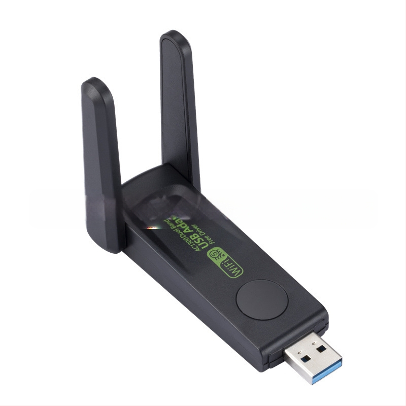 Placă de rețea wireless de 1300m Gigabit cu dublă frecvență 5G, fără driver, pentru computer, cu receptor USB WiFi, transmițător, placă de rețea USB