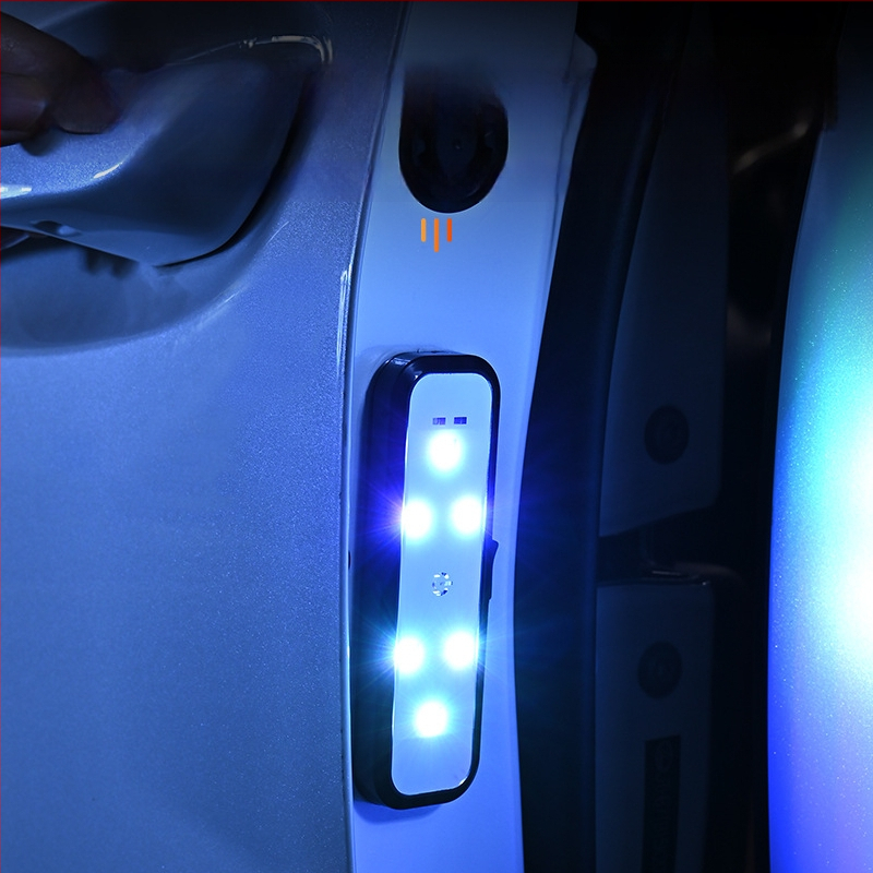 Automobilio įspėjamasis žibintas, susidūrimo prevencijos žibintas, laidų nereikalaujantis durų apšvietimas, spalvingas mirksintis LED aplinkos apšvietimas, laidų nereikalaujantis dizainas