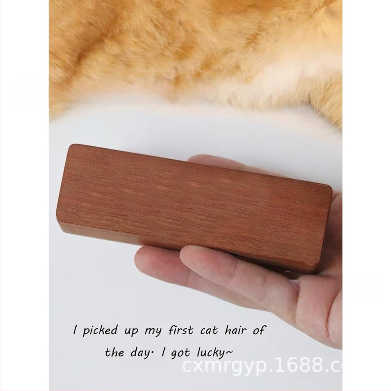 Kiisuhabemega lemmikloomakarvade pähklipuust hoiukarp, magnetilise kaanega beebikarvade kollektsiooni mälestuskarp