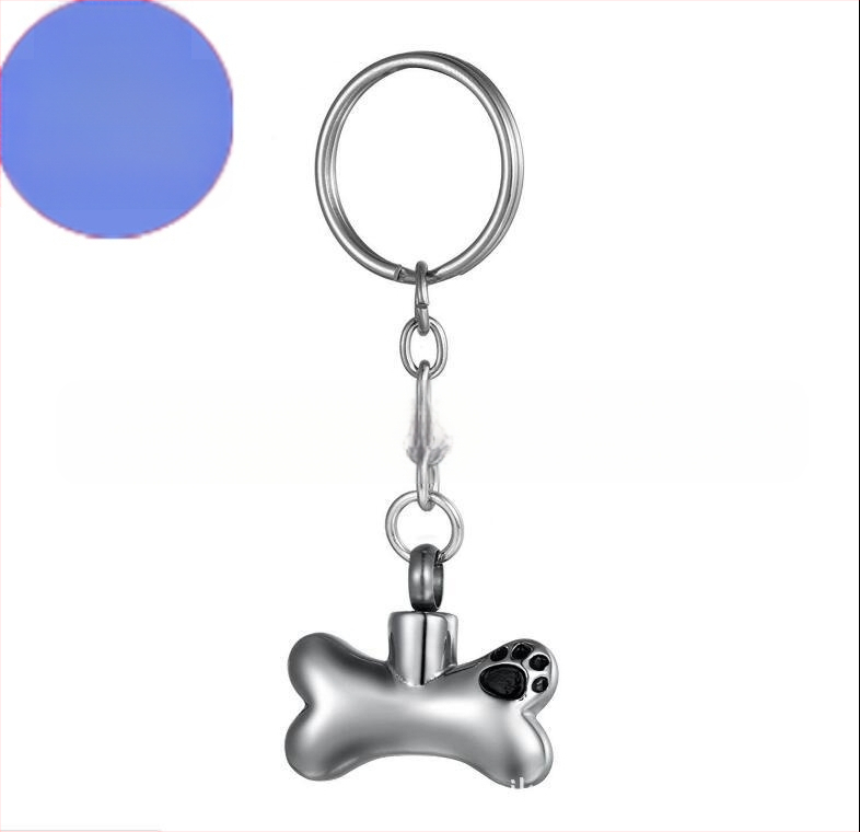 Amazoni kuum müük koeraluu ripats urn roostevabast terasest parfüümipudel võtmehoidja tuha ripats kaelakee