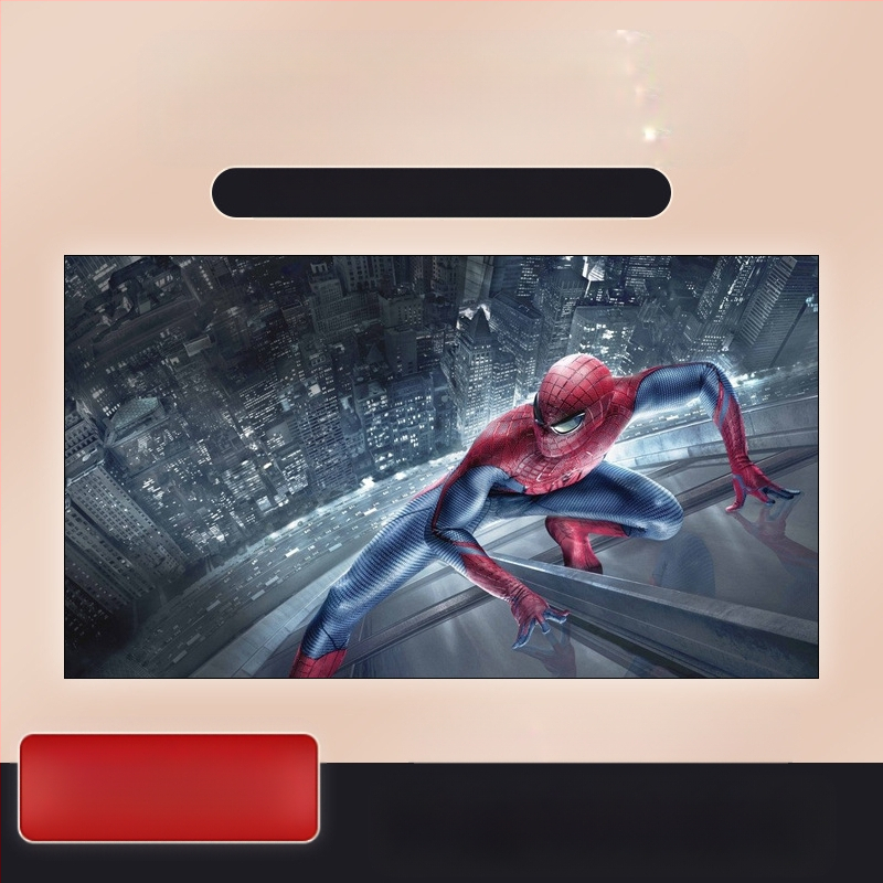 Проста метална анти-светлинна завеса 60 инча 70 инча 80 инча 90 инча 100 инча 120 инча сгъваема хартиена тръбна завеса проектор