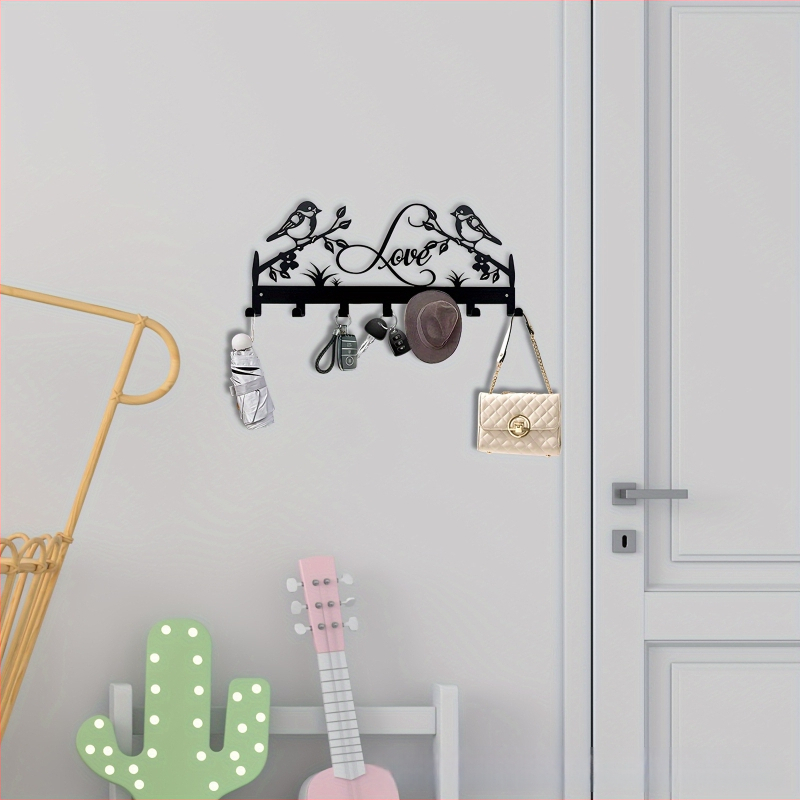 Határokon átnyúló fém kulcstartó akasztó madár dekoráció fali kabátakasztó tároló konzol fürdőszobai törölköző madár akasztó