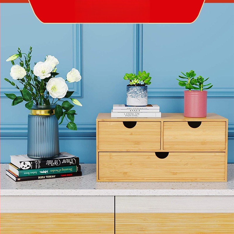 Modernūs paprasti mediniai papuošalai su stalčiumi, medine dėžute, universali stalviršio apdailos daiktadėžė, medžio masyvo daiktadėžė