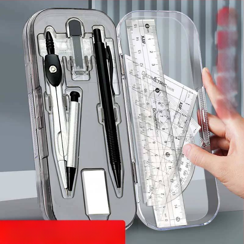 A körző vonalzókészlete diák rajzeszköz rajz vonalzó geometria rajz háromszög írószerkészlet vonalzó nagykereskedelem