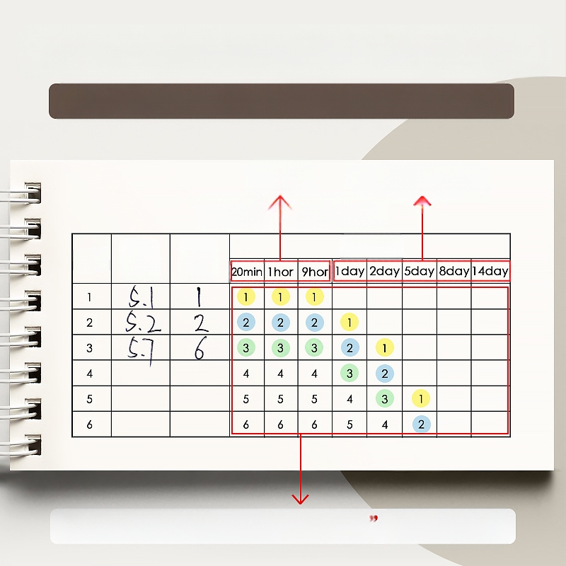 Anglų kalbos žodyno įsiminimo knyga „Ebbinghaus“ gali apimti mažus sąsiuvinius, nešiojamus mažus sąsiuvinius magistrantūros stojamųjų egzaminų vidurinių mokyklų mokiniams