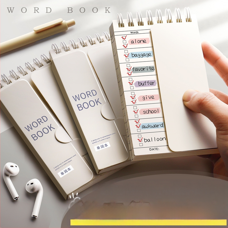 Anglų kalbos žodyno įsiminimo knyga „Ebbinghaus“ gali apimti mažus sąsiuvinius, nešiojamus mažus sąsiuvinius magistrantūros stojamųjų egzaminų vidurinių mokyklų mokiniams