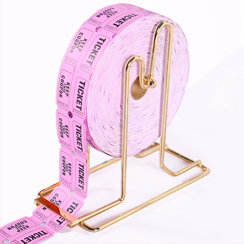 Metallist piletiriiul loteriiriiul piletiriiuli hoidik kullatud messingist riiul loteriipiletiriiul