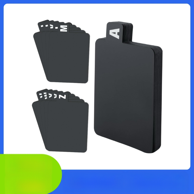 sandėlyje didmeninė prekyba tarpvalstybiniai sprogimai PpA-Z raidžių skirtukas juodas įrašų saugojimo skirtukas indekso kortelės klasifikacija