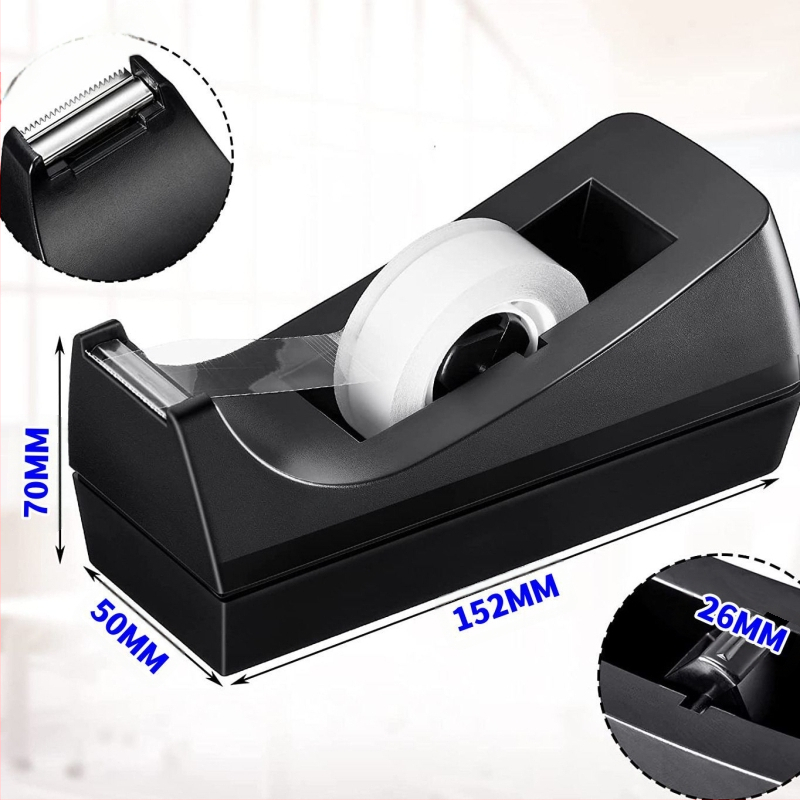 Tiesioginio pardavimo 624 vidutinio dydžio pjovimo stalo stalo stalo tipo lipnios juostos laikiklis mažo šerdies juostos pjaustytuvo raštinės reikmenų guminis laikiklis