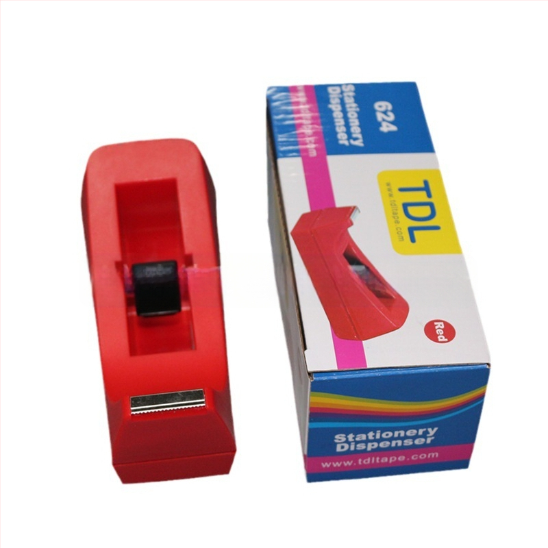 Tiesioginio pardavimo 624 vidutinio dydžio pjovimo stalo stalo stalo tipo lipnios juostos laikiklis mažo šerdies juostos pjaustytuvo raštinės reikmenų guminis laikiklis