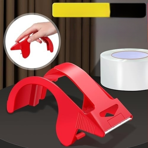 Skaidri pakavimo juosta su dozatoriumi siuntimui ir tvarkymui, skirta visų tipų dėžėms užklijuoti