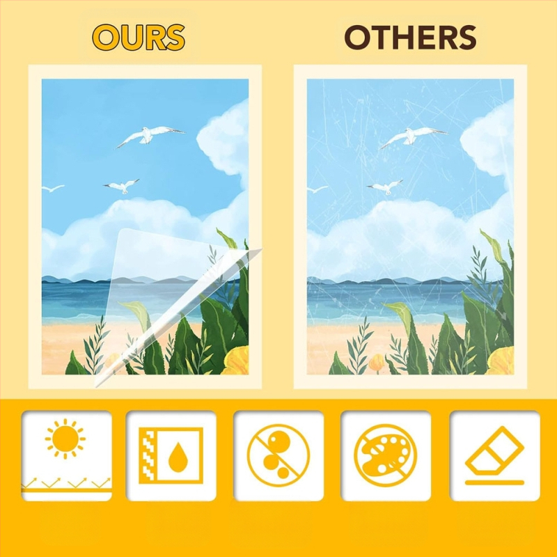 Amazoni enimmüüdud kohapeal ilma masinata fotoplastist tihendus isekleepuv läbipaistev lamineeritud isekleepuv kleebis külmlamineerimiskile