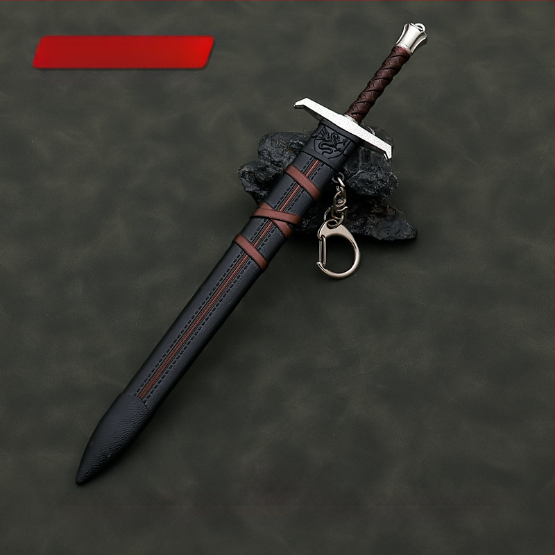 Artúr király, a szörnyeteg harci esküje, a győzelem kardja, 22 cm-es hüvelyű fémfegyver modell, kézműves gyűjtemény, díszek