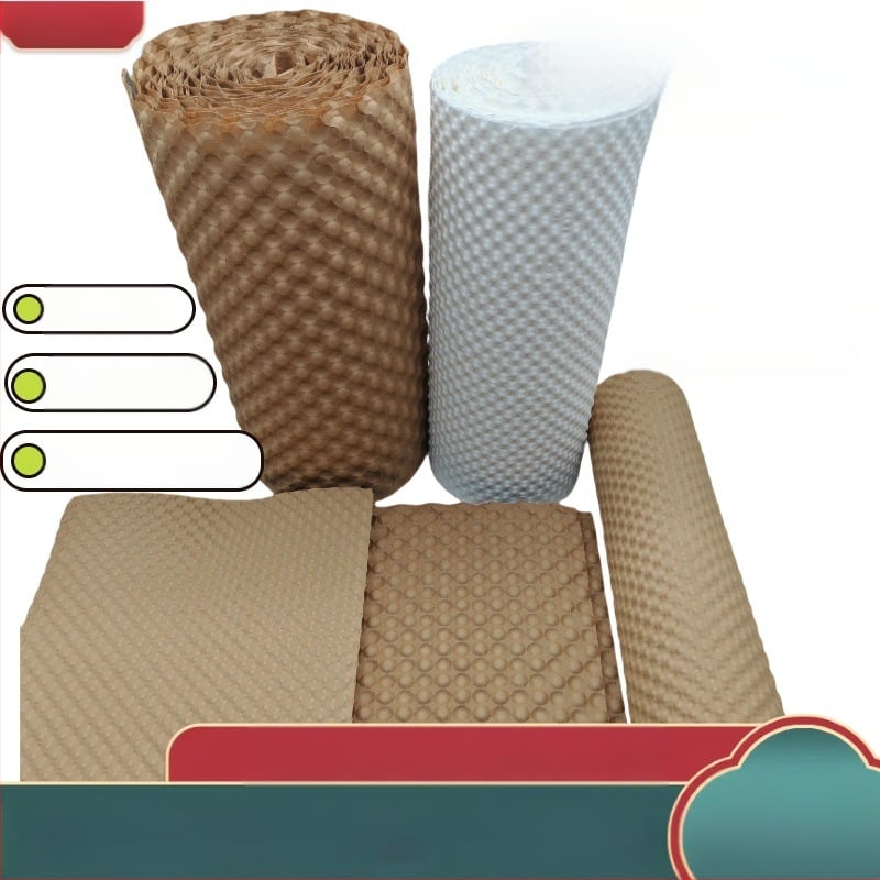 Пресована балон хартия, керамична стъклена купа, двустранна буферна балон хартия, експресна транспортна опаковка, крафт хартия за пълнене на подаръци